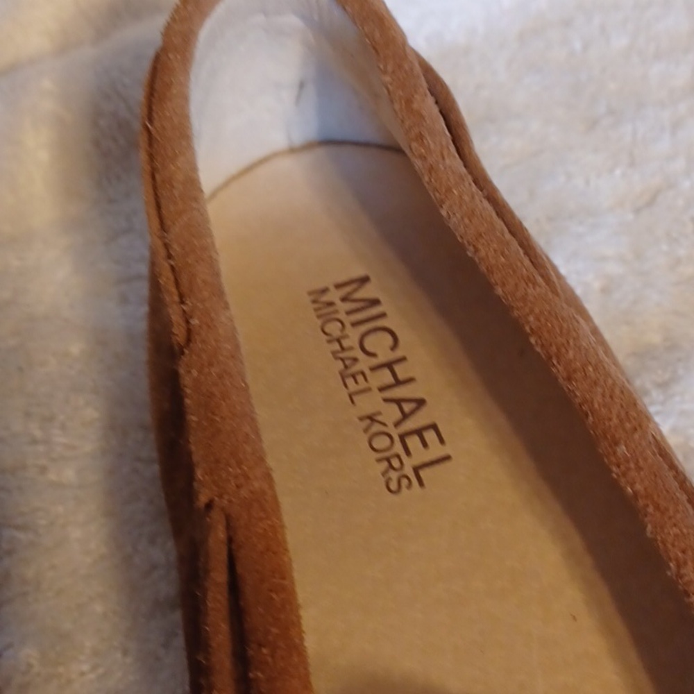Michael Kors leather flats women's size 8 brown - Picture 3 of 6